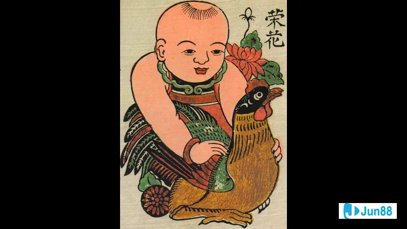 Gà trống đậm chất đồng quê